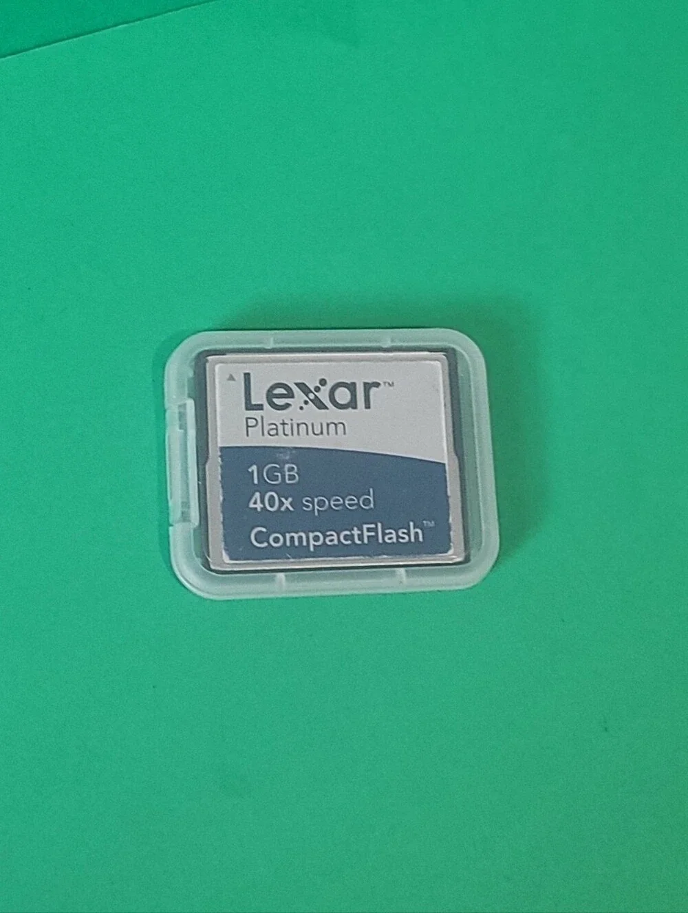 Lexar 40x Speed 1 GB CF Platinum Compact Flash Card (CF1GB-40-634).
